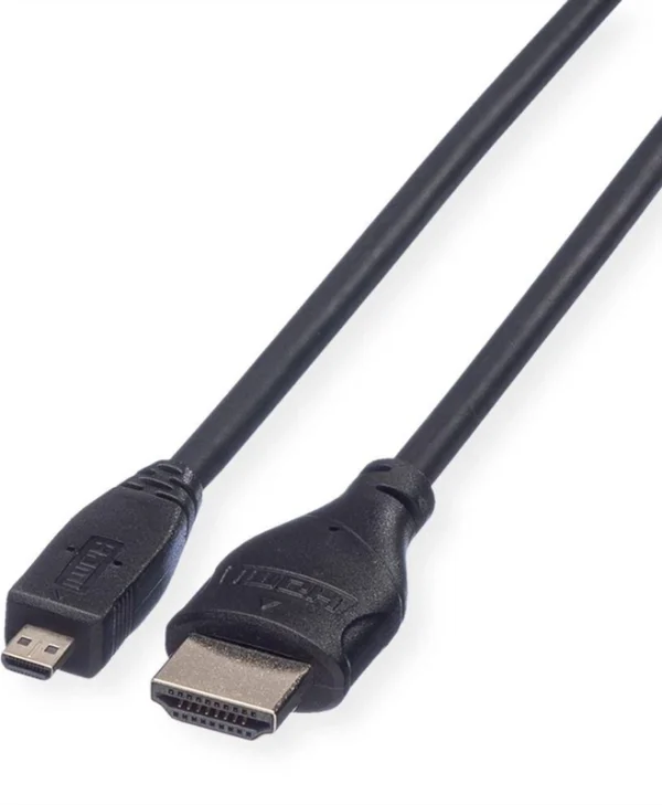 Roline High Speed HDMI 1.4 Cable HDMI male - HDMI male 2m Μαύρο 11.04.5581