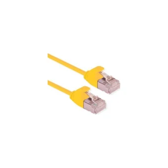 Roline F/UTP Cat.6a Καλώδιο Δικτύου Ethernet 0.5m Κίτρινο 1τμχ 21.15.3322