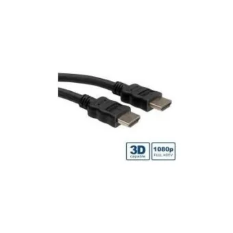 Roline HDMI 1.4 Angle Cable HDMI male - HDMI male 10m Μαύρο 11.04.5547