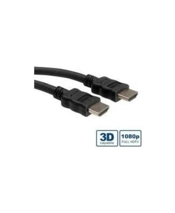 Roline HDMI 1.4 Angle Cable HDMI male - HDMI male 10m Μαύρο 11.04.5547