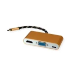 Προσαρμογέας Av Roline Roline Gold Display Adapter Usb Τύπου C Vga Hdmi C Pd 12.03.3155 - Image 2