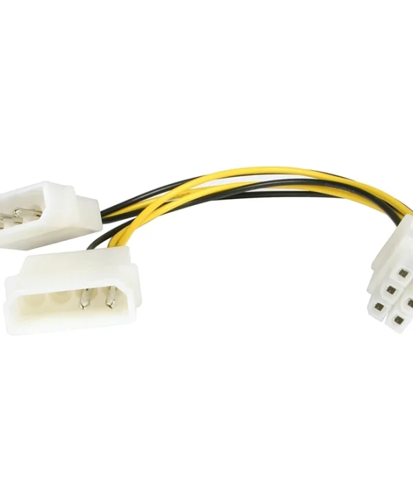 StarTech 4-Pin Molex - 6-Pin PCIe Cable 0.15m Πολύχρωμο LP4PCIEXADAP