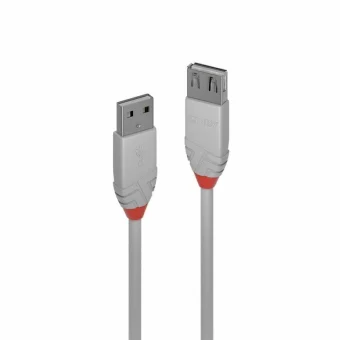 Lindy USB 2.0 Cable USB-A male - USB-A male Γκρι 1m (36712)