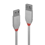 Lindy USB 2.0 Cable USB-A male - USB-A male Γκρι 1m (36712) - Image 2