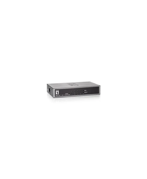 Level One GEU-0521 Unmanaged L2 Switch με 4 Θύρες Gigabit (1Gbps) Ethernet και 1 SFP Θύρα