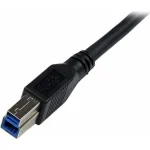 StarTech USB 3.0 Cable USB-A male - USB-B male Μαύρο 1m (USB3SAB1MRA) - Image 2