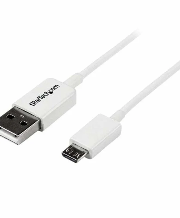 StarTech Regular USB 2.0 to micro USB Cable Λευκό 1.2m (USBPAUB50CMW)