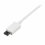 StarTech Regular USB 2.0 to micro USB Cable Λευκό 1.2m (USBPAUB50CMW) - Image 3