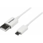 StarTech Regular USB 2.0 to micro USB Cable Λευκό 2m USBPAUB2MW 1τμχ