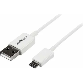 StarTech Regular USB 2.0 to micro USB Cable Λευκό 2m USBPAUB2MW 1τμχ