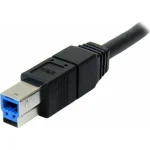 StarTech USB 3.0 Cable USB-A male - USB-B male Μαύρο 3m (USB3SAB3MBK) - Image 3