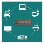 Philips Moon 32GB USB 3.1 Stick Ασημί FM32FD165B/00 - Image 8
