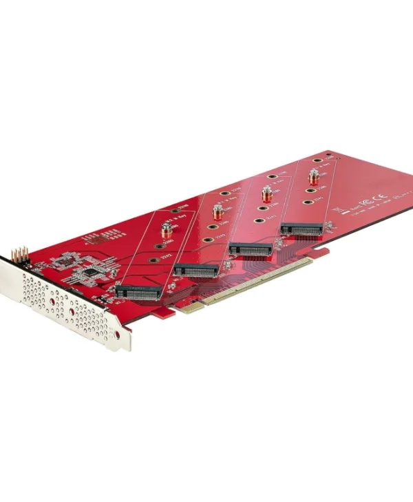 StarTech Αντάπτορας Μαύρο (65030895606) QUAD-M2-PCIE-CARD-B