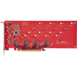 StarTech Αντάπτορας Μαύρο (65030895606) QUAD-M2-PCIE-CARD-B - Image 4