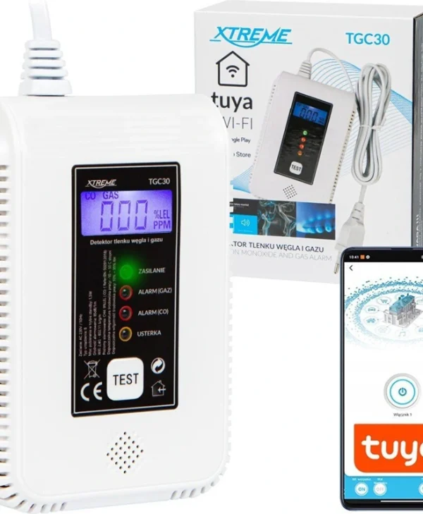 Blow Ανιχνευτής Mονοξειδίου του Άνθρακα CO Wi-Fi 24 Ζωνών 50-643#