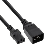 InLine IEC C20 / IEC C13 - IEC C20 / IEC C13 Cable 3m Μαύρο 16659E