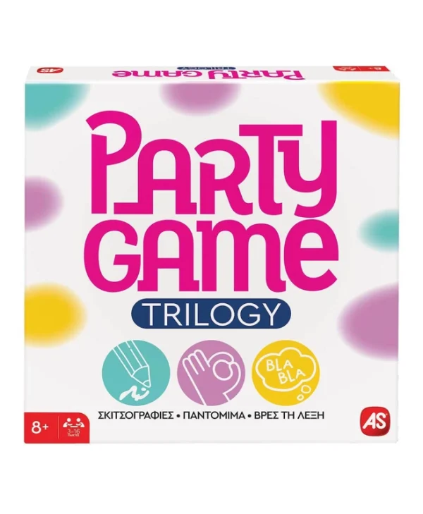 Επιτραπέζιο Παιχνίδι Party Game Trilogy για 3-16 Παίκτες 8+ Ετών AS 1040-25148