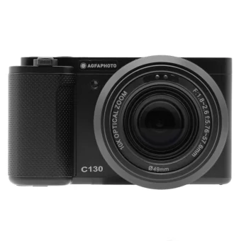 AgfaPhoto Realishot C130 Compact Φωτογραφική Μηχανή 24MP 4K UHD Οπτικού Ζουμ 10x Μαύρη