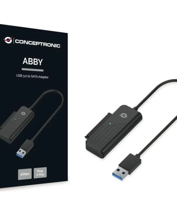 Conceptronic USB 3.0 σε SATA 5Gbs Μαύρο ABBY01B