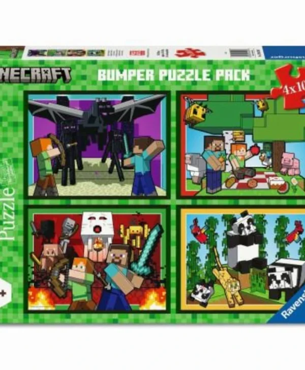 Παιδικό Puzzle Minecraft 100pcs Ravensburger 12004290