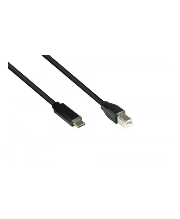 Good Connections Braided USB 2.0 Cable USB-C male - USB-B 0.5m (2510-CB005)