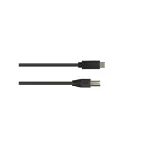 Good Connections Braided USB 2.0 Cable USB-C male - USB-B 0.5m (2510-CB005) - Image 2
