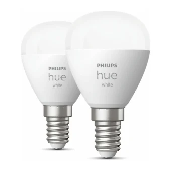 Philips Smart Λάμπες LED 5.7W για Ντουί E14 και Σχήμα P45 Θερμό Λευκό 470lm Dimmable 2τμχ 929002440604