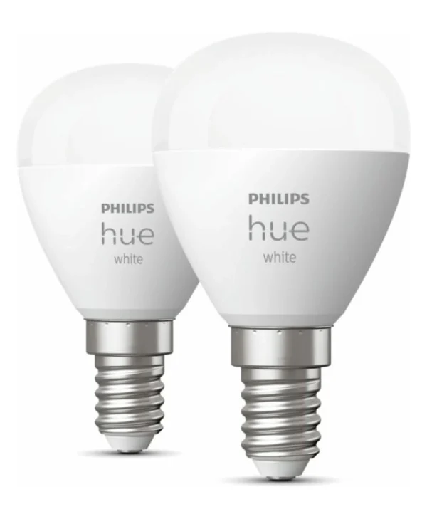 Philips Smart Λάμπες LED 5.7W για Ντουί E14 και Σχήμα P45 Θερμό Λευκό 470lm Dimmable 2τμχ 929002440604