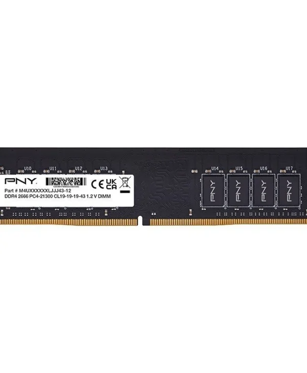 PNY DDR4 με Module 1x8GB και Ταχύτητα 2666 για Desktop MD8GSD42666-SB