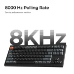 Keychron V3 Ultra 8K V3U-D4 Ασύρματο Gaming Μηχανικό Πληκτρολόγιο με Keychron Silk POM Banana διακόπτες και RGB φωτισμό (Αγγλικό US) - Image 5
