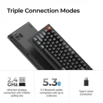 Keychron V3 Ultra 8K V3U-D4 Ασύρματο Gaming Μηχανικό Πληκτρολόγιο με Keychron Silk POM Banana διακόπτες και RGB φωτισμό (Αγγλικό US) - Image 7