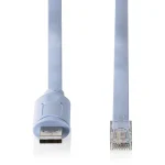 Digitus USB 2.0 Cable USB-A male - RJ45 / USB-A male Γαλάζιο 1.8m DA-70173 - Image 2
