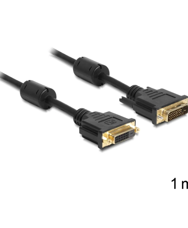 DeLock DVI Cable DVI-D male - DVI-D female 1m (83185)