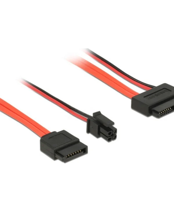 DeLock 13-Pin SATA III - 7-Pin SATA III Cable 30cm Κόκκινο (84848)