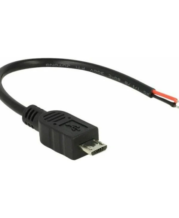 DeLock USB 2.0 Micro-B male - 2 x open wires power 10 cm Raspberry Pi (82697)