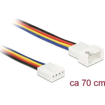 DeLock 4-Pin pwm - 4-Pin pwm Cable 0.7m Πολύχρωμο 85363