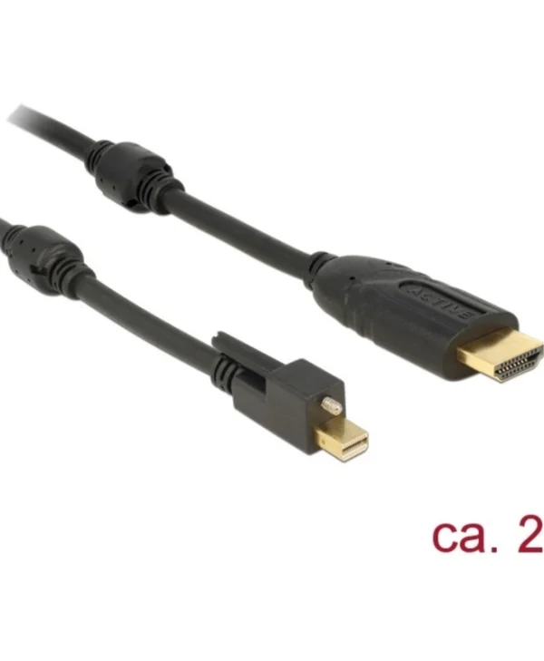 DeLock Cable mini DisplayPort male - HDMI male 2m (83730)