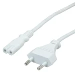 Value IEC C7 - Euro Cable 1.8m Λευκό 19.99.2095