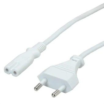 Value IEC C7 - Euro Cable 1.8m Λευκό 19.99.2095
