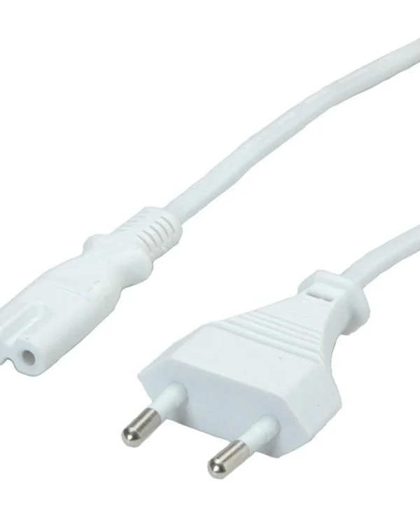 Value IEC C7 - Euro Cable 1.8m Λευκό 19.99.2095