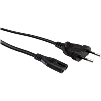 Value IEC C7 / Euro - IEC C7 / Euro Cable 3m Μαύρο 19.99.2092