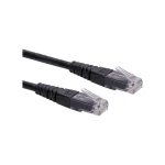 Roline U/UTP Cat.6 Καλώδιο Δικτύου Ethernet 0.3m Μαύρο 1τμχ 21.15.1515