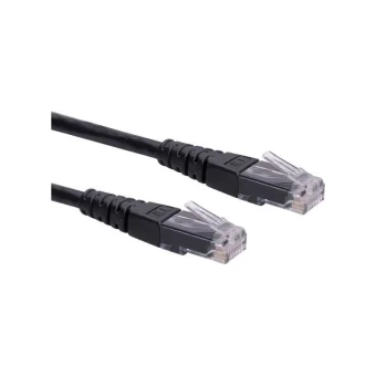 Roline U/UTP Cat.6 Καλώδιο Δικτύου Ethernet 0.3m Μαύρο 1τμχ 21.15.1515