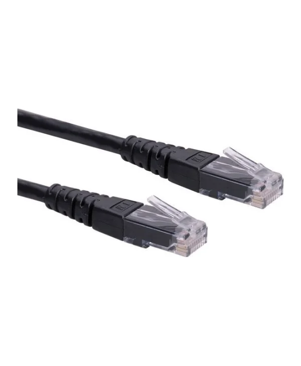 Roline U/UTP Cat.6 Καλώδιο Δικτύου Ethernet 0.3m Μαύρο 1τμχ 21.15.1515