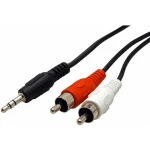 Roline Καλώδιο 3.5mm male - RCA male Μαύρο 1.5m (11.09.4341) - Image 2