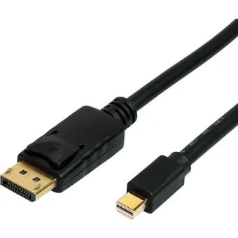 Roline Cable DisplayPort male - mini DisplayPort male 1m Μαύρο 11.04.5814