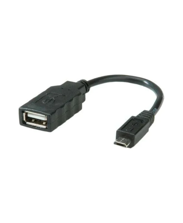 Roline Μετατροπέας micro USB male σε micro USB female 1τμχ (11.02.8311)