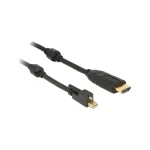 DeLock Cable mini DisplayPort male - HDMI male 3m Μαύρο (83731)
