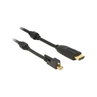 DeLock Cable mini DisplayPort male - HDMI male 3m Μαύρο (83731)