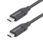 StarTech USB 2.0 Cable USB-C male - USB-C male Μαύρο 0.5m (USB2CC50CM) - Image 3